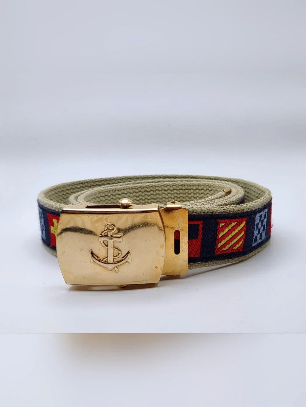 Skipper's Belts 42” Long Nautical Preppy Sailing Theme Belt Made In The U.S.A.